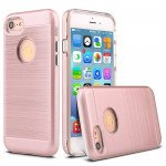 Wholesale iPhone 7 Hard Armor Hybrid Case (Rose Gold)